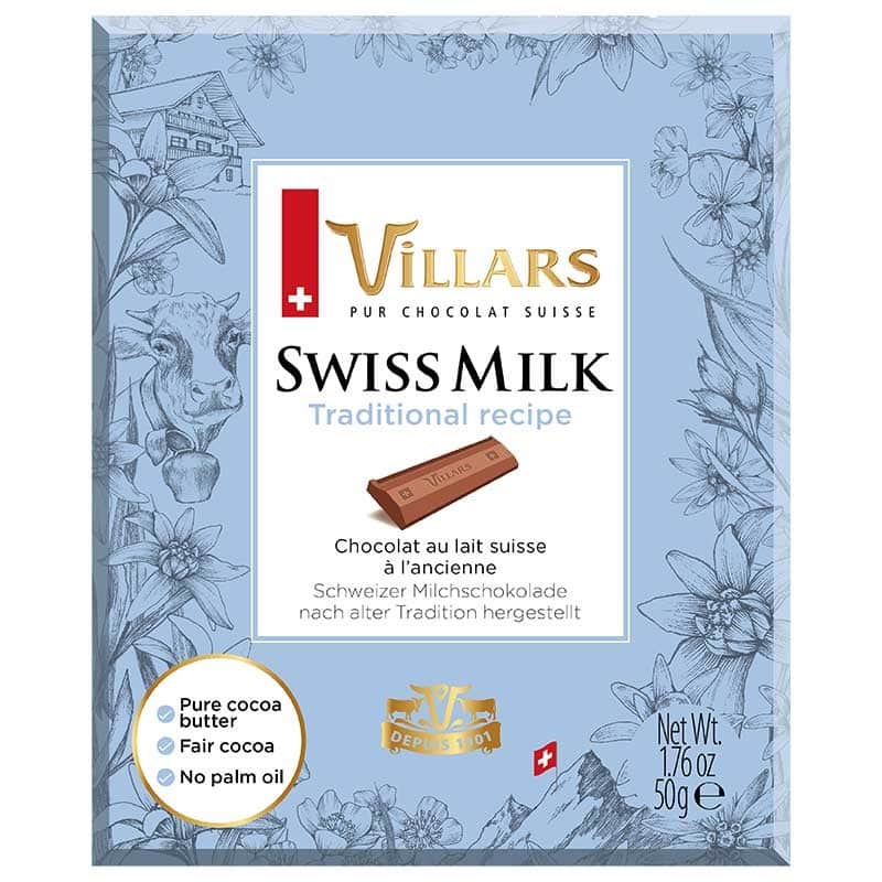 mini chocolate bar traditional recipe swiss milk pure 50g - 首页